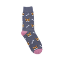 Chaussettes Corgi Gris & Os
