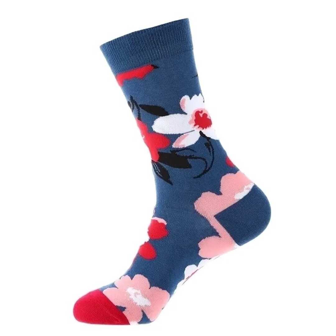 Chaussettes Fleurs Roses & Rouges