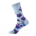 Chaussettes Grandes Fleurs Violettes