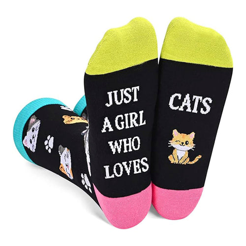 Chaussettes "Just A Girl Who Loves Cats"