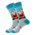 Chaussettes Père Noël  Bleu Ciel