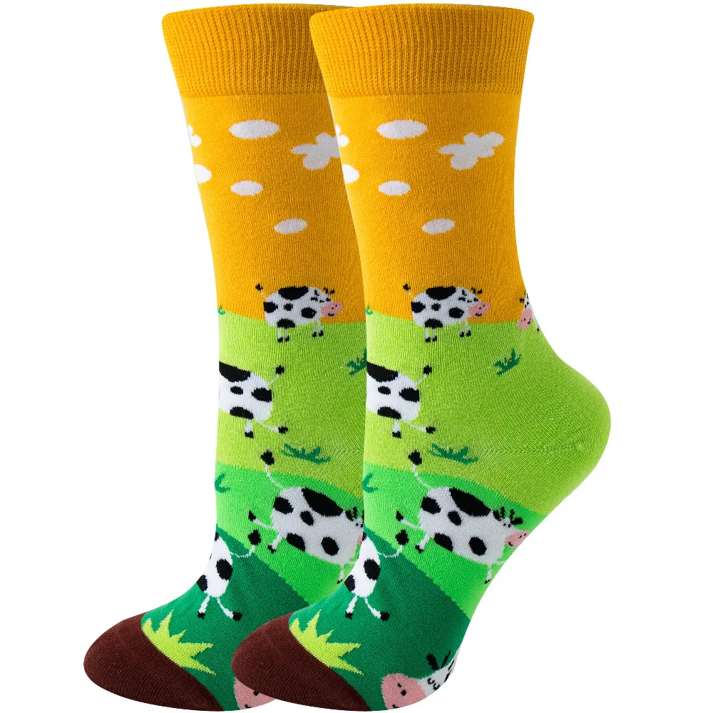 Chaussettes Prairie et Vaches