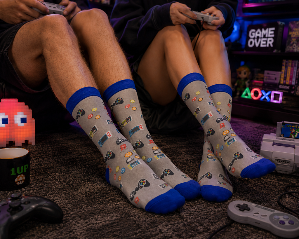 Chaussettes gaming fun cadeau gamer original
