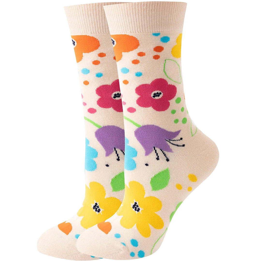 Chaussettes Fleurs Multicolores