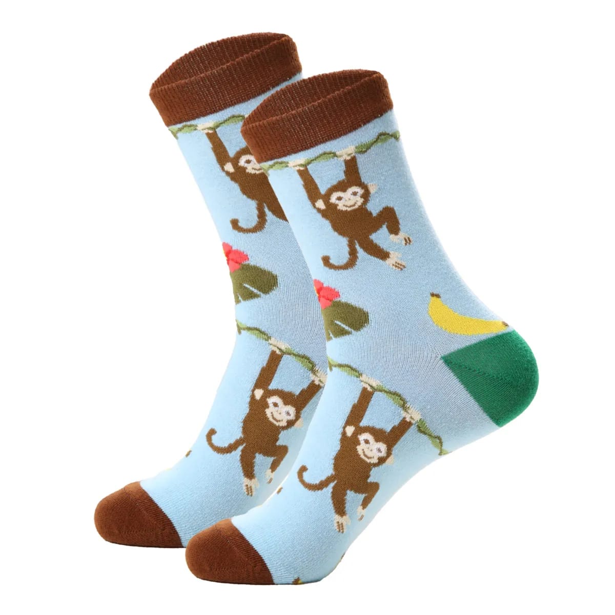 chaussette singe sur liane